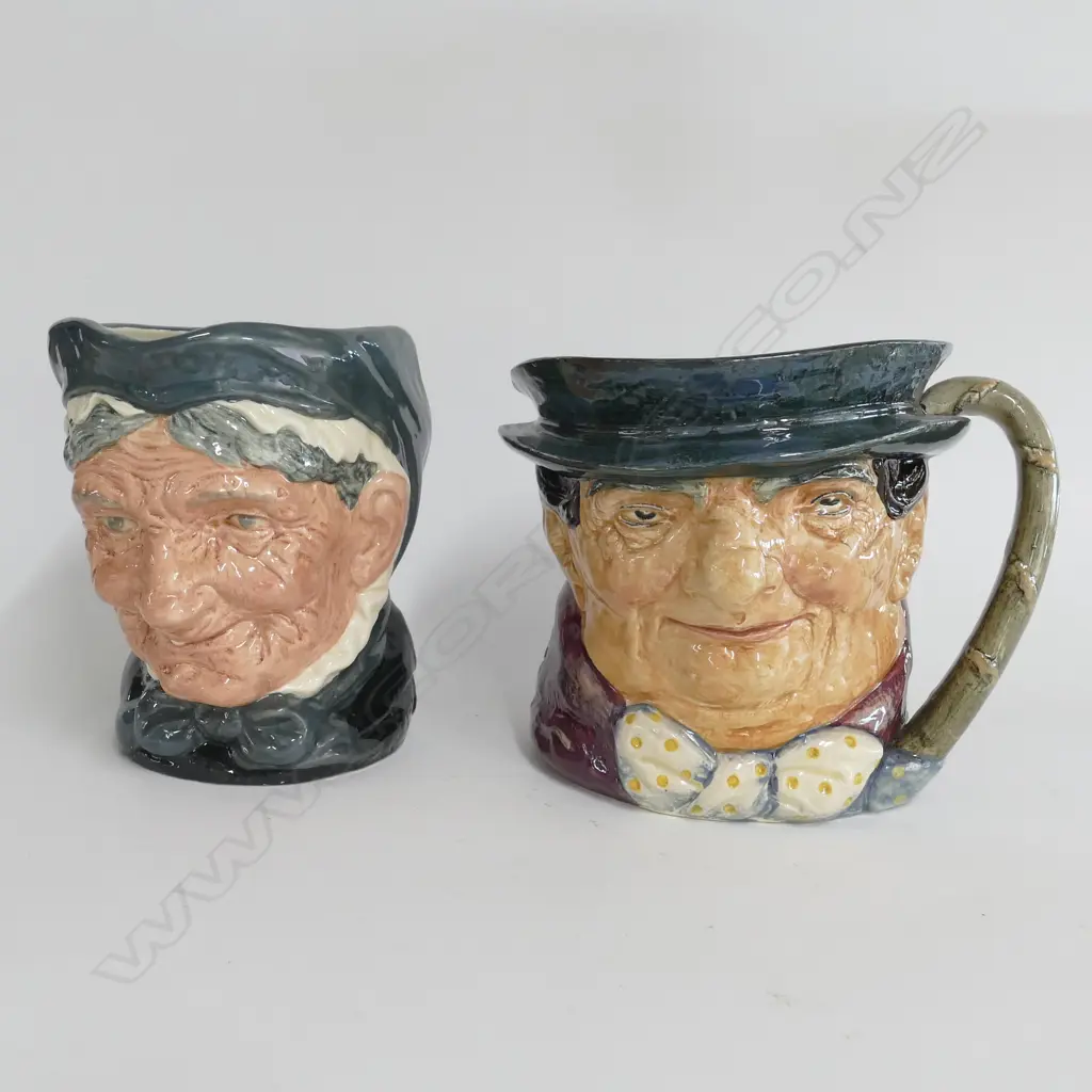 2 DOULTON CHARACTER JUGS:  LARGE GRANNY & EXTRA LARGE TONY WELLER Image 1++