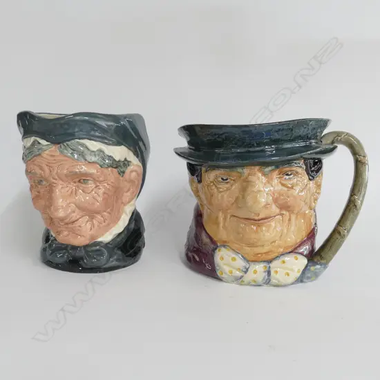 2 DOULTON CHARACTER JUGS:  LARGE GRANNY & EXTRA LARGE TONY WELLER