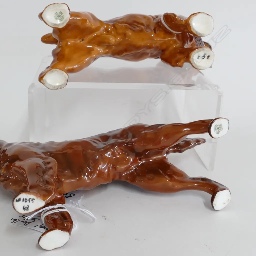 2 ROYAL DOULTON DOG FIGURINES; IRISH SETTER & COCKER SPANIEL 220MM L Image 1++