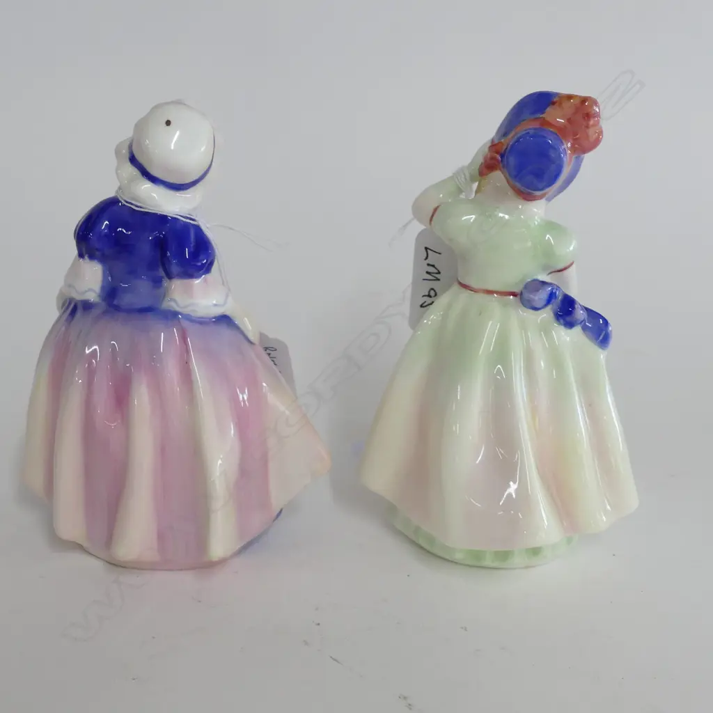 2 ROYAL DOULTON FIGURINES; DINKY DO & BABIE 120MM H Image 1++