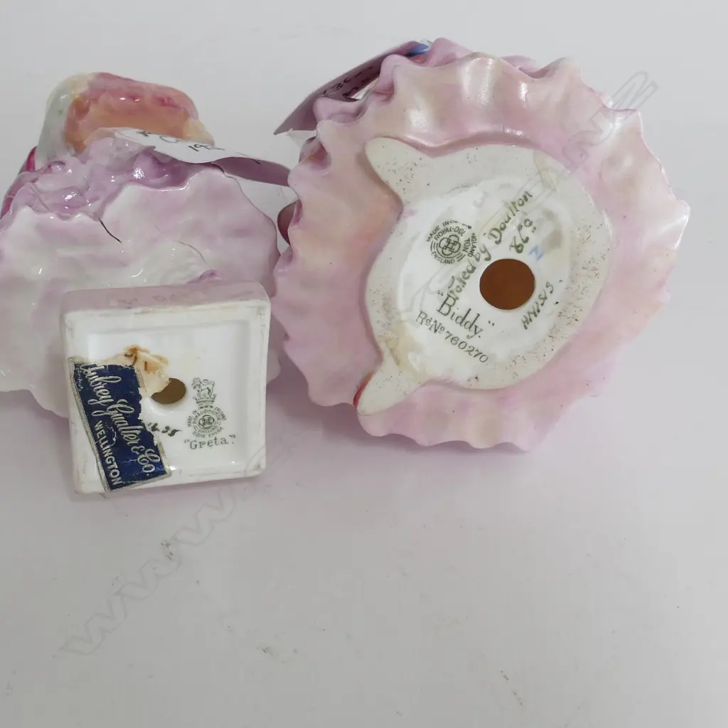2 ROYAL DOULTON FIGURINES; BIDDY & GRETA AF 150MM H Image 1++