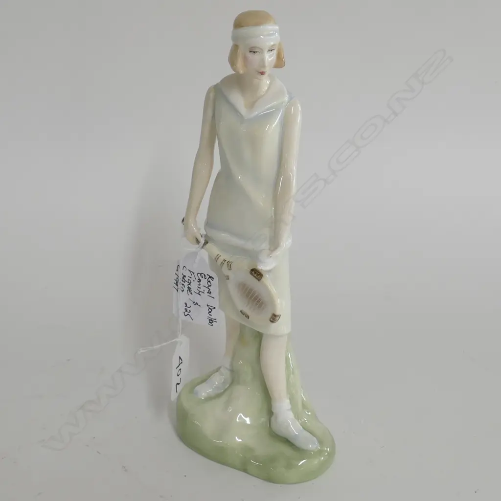 ROYAL DOULTON BLUE TENNIS FIGURINE 'EMILY' Image 1++