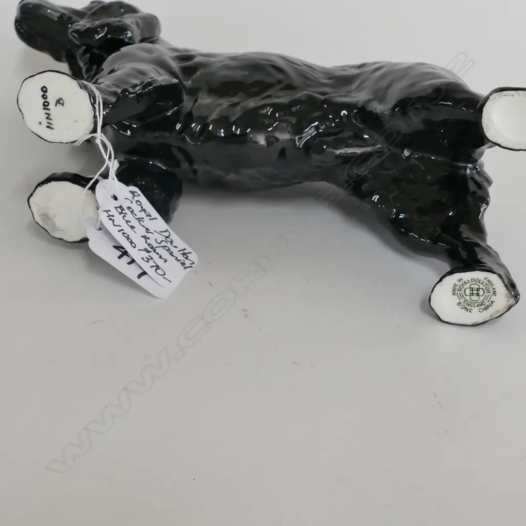 ROYAL DOULTON LARGE BLACK COCKER SPANIEL 240MM L Image 1++
