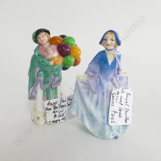 2 DOULTON FIGURES: THE BALLOON SELLER & SWEET ANN (MINI)
