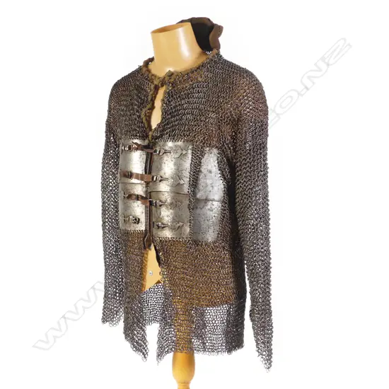 A good Indian mail and lamellar shirt, 17thC, probably Bijapur, Karnataka state, India,