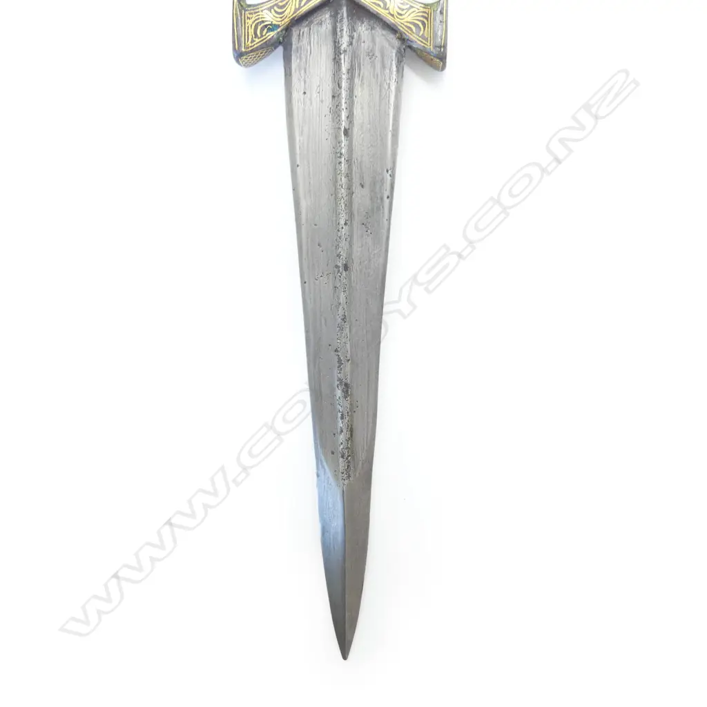 An Indian katar (punch dagger) with fine watered (wootz) steel blade, Image 1++