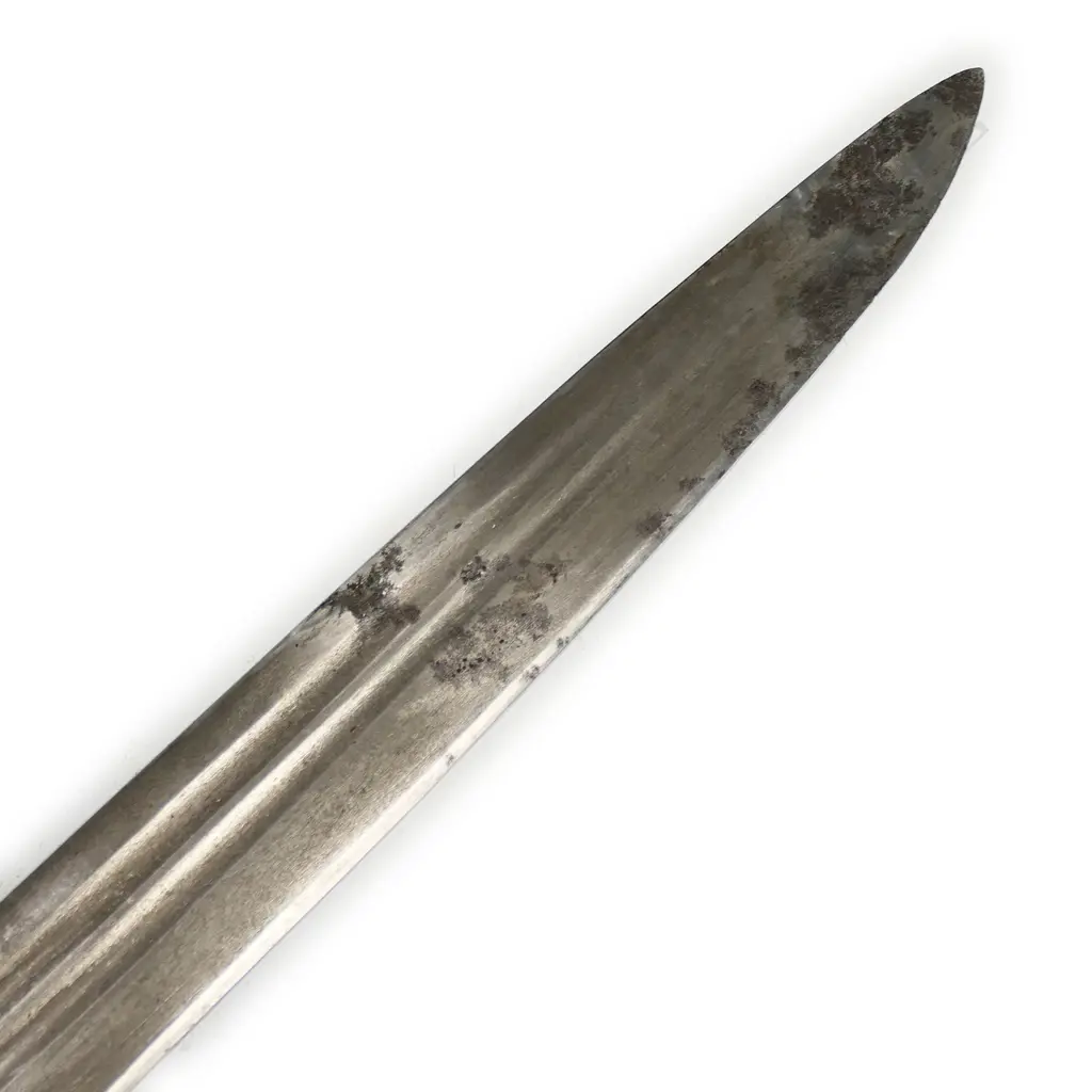 An Indian sword (jumgheerdha), 17/18thC, with gold niello decoration to the hilt, Image 1++