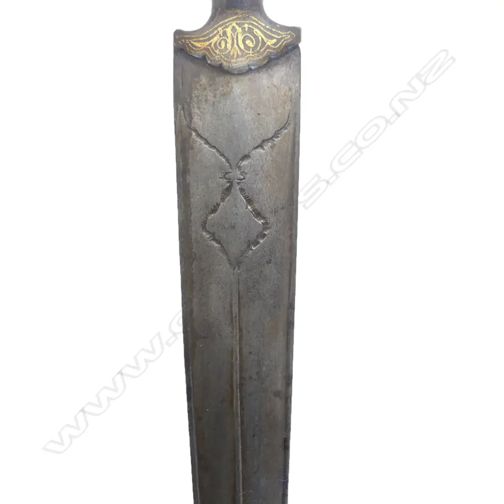 A Persian Lance Head with long watered steel blade with strengthened tip, Image 1++
