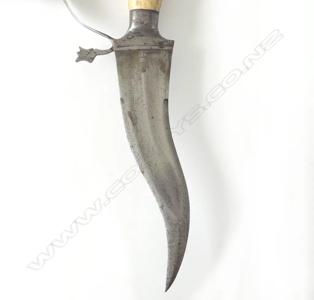 A 19thC Indian (Rajput) haladie, triple bladed bichwa or dagger, Image 1++