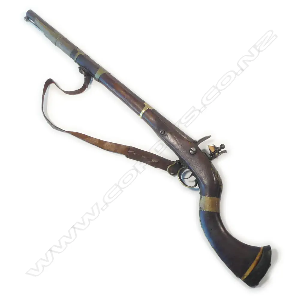 An early 19thC Indian flintlock carbine, Image 1++