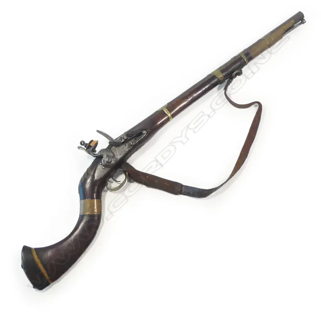 An early 19thC Indian flintlock carbine, Image 1++