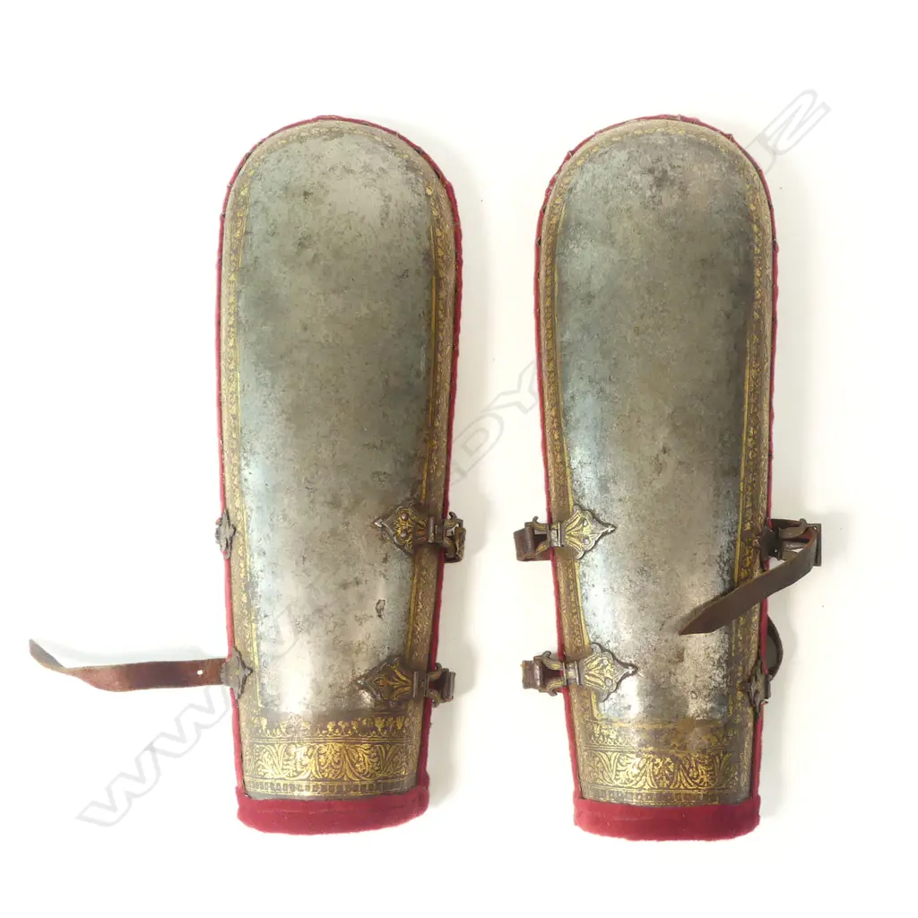 A fine pair of Indo-Persian armguards (bazu-band), 19thC, Image 1++