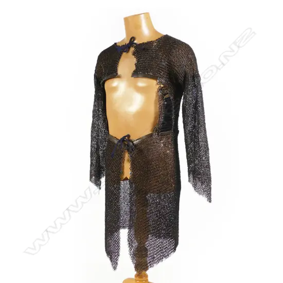 A 17thC East European or Russian mail and lamellar shirt,