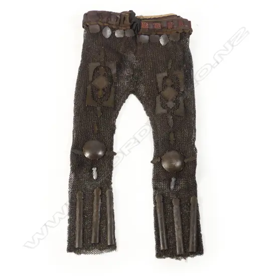 A rare pair of decorated mail trousers from Persia/Caucasus.