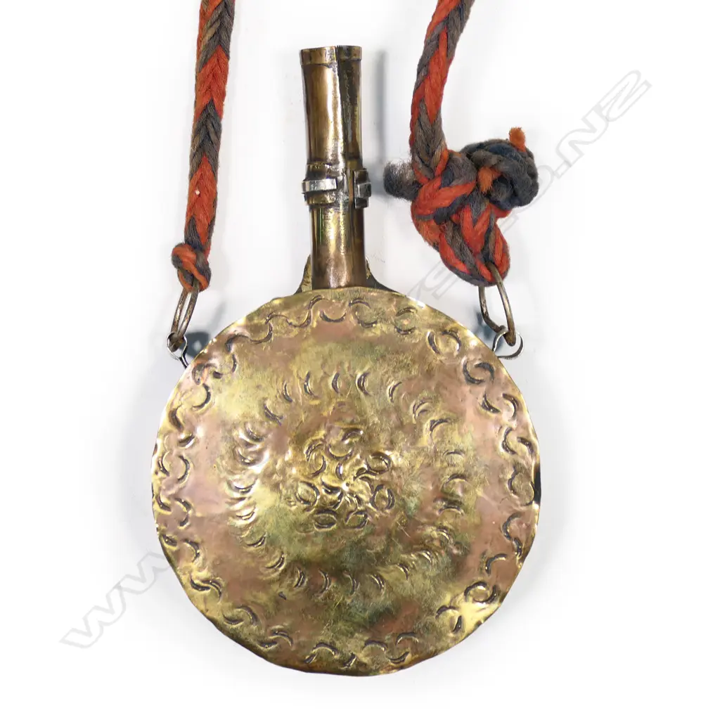 A North African or Turkish round gunpowder flask, Image 1++
