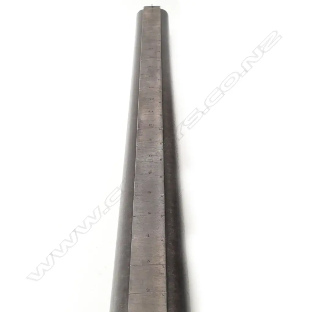 A good, 19thC heavy double barrel muzzle loading percussion cape gun, 39 x 15 bore, by Pryse & Redman, London, (see footnote 1). In brass bound mahogany case. Image 1++