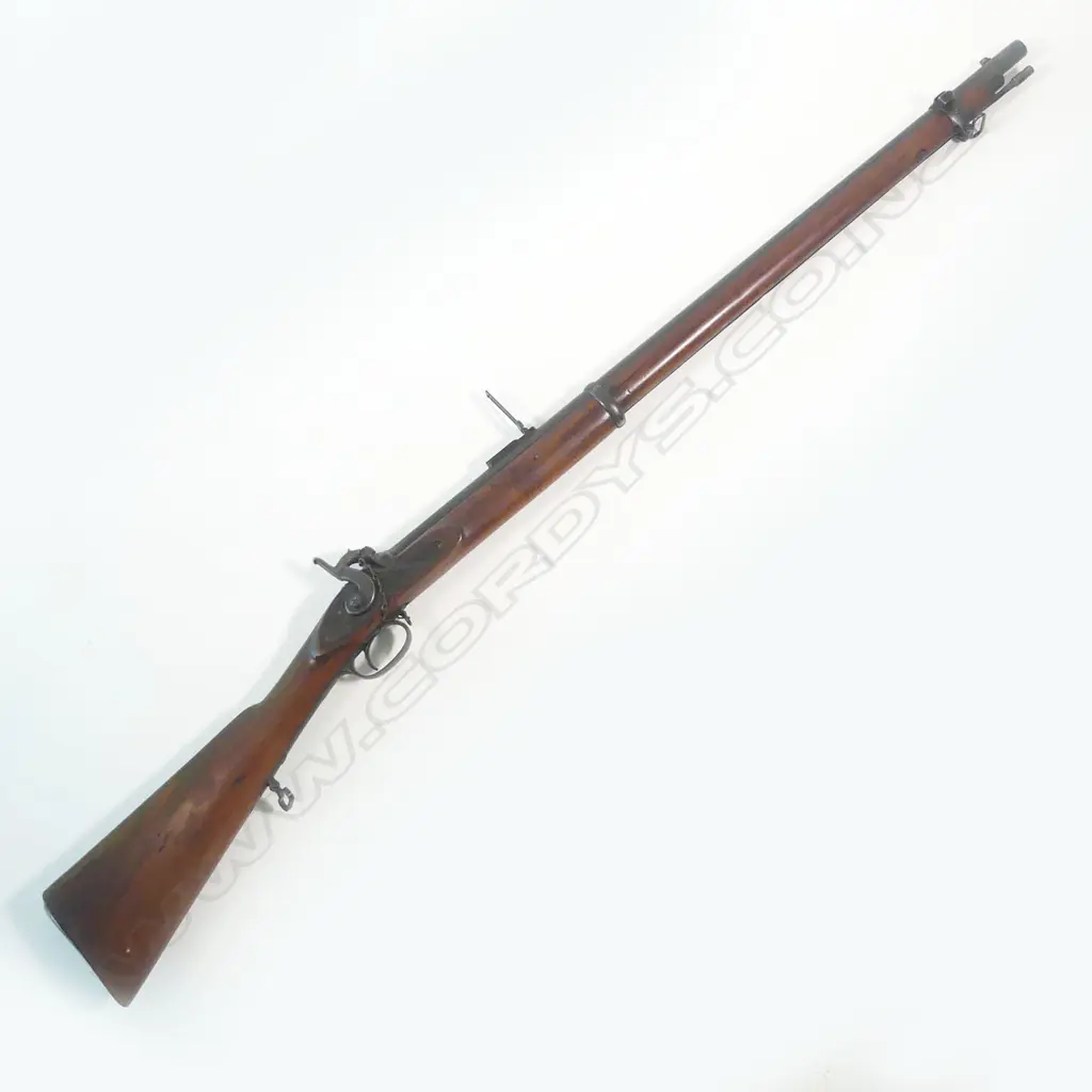 A .450 cal Whitworth percussion muzzle loading rifle, circa 1862-63, Image 1++