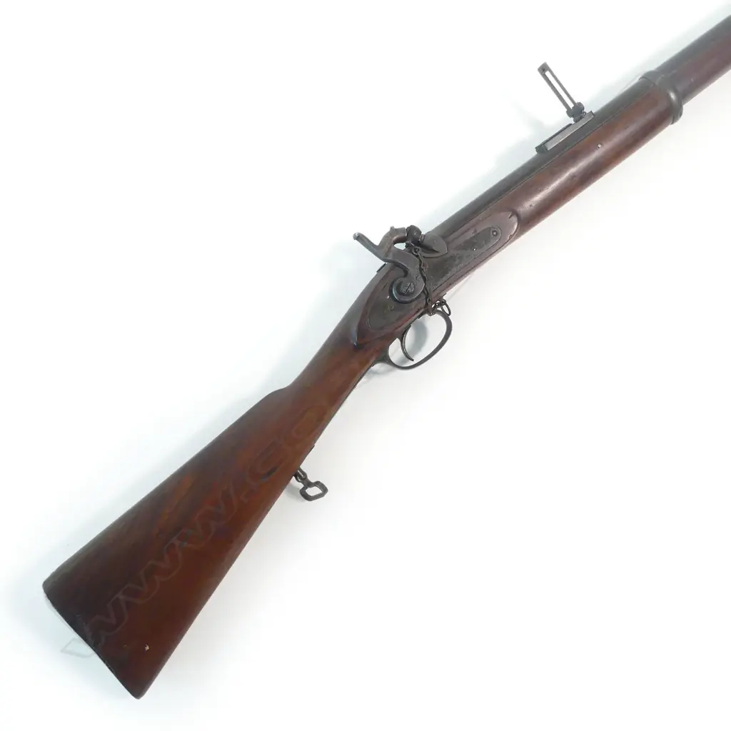 A .450 cal Whitworth percussion muzzle loading rifle, circa 1862-63, Image 1++