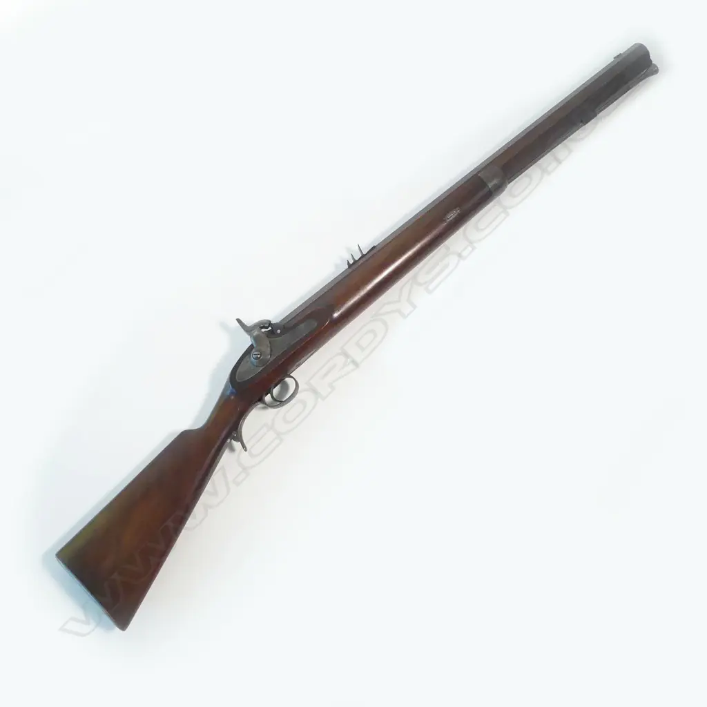 A reproduction 20thC weighty big game 10 bore muzzle loading, single barrel percussion rifle, by C.G. Bonehill (Birmingham), Image 1++