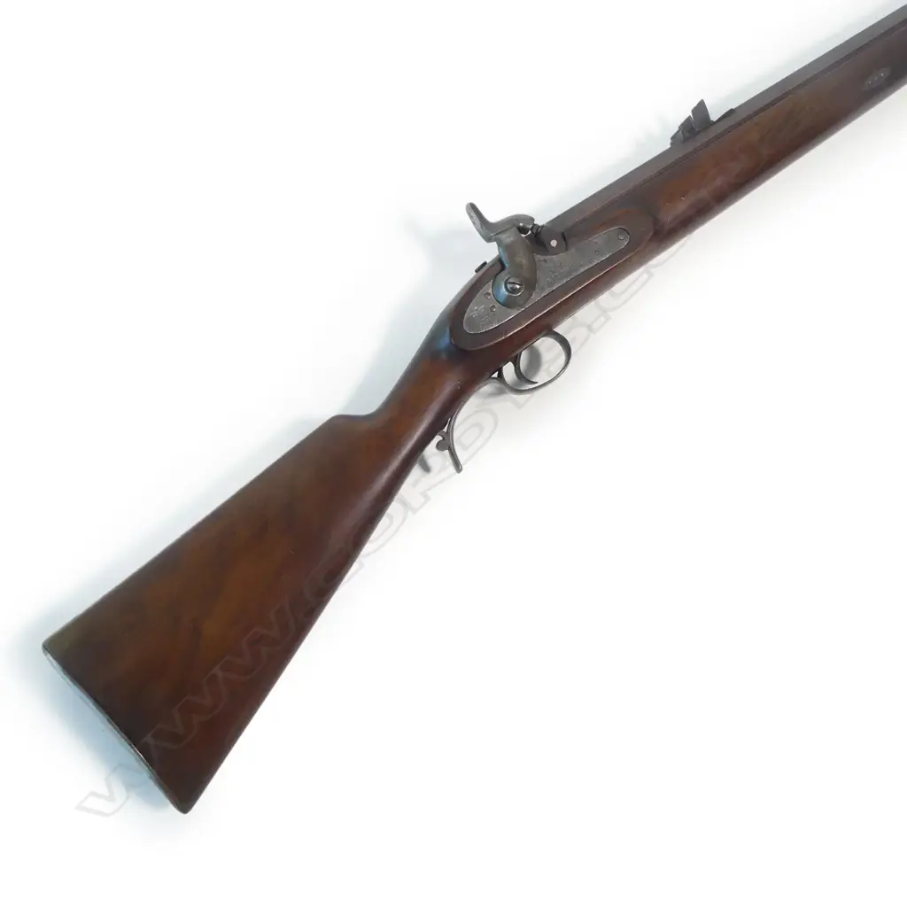 A reproduction 20thC weighty big game 10 bore muzzle loading, single barrel percussion rifle, by C.G. Bonehill (Birmingham), Image 1++