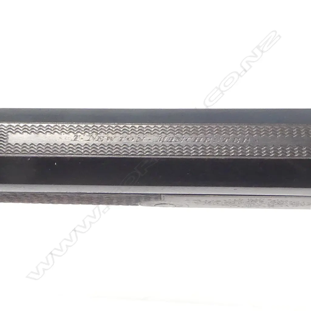 A .300 cal rook rifle, by T. Newton, Manchester, with additional .410 shotgun barrel. Image 1++