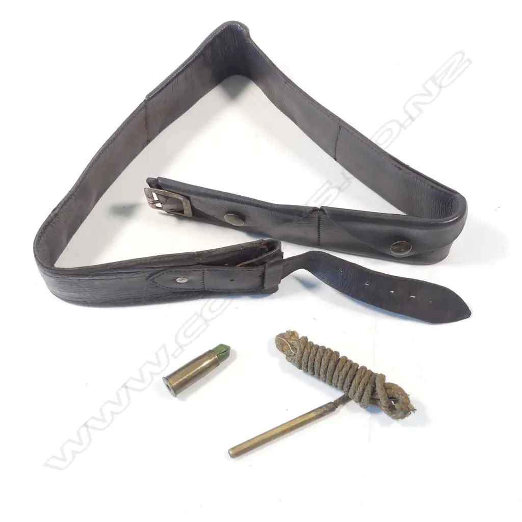 A Snider action .450 cal sporting rifle, with walnut stock, in brass bound oak fitted case Image 1++