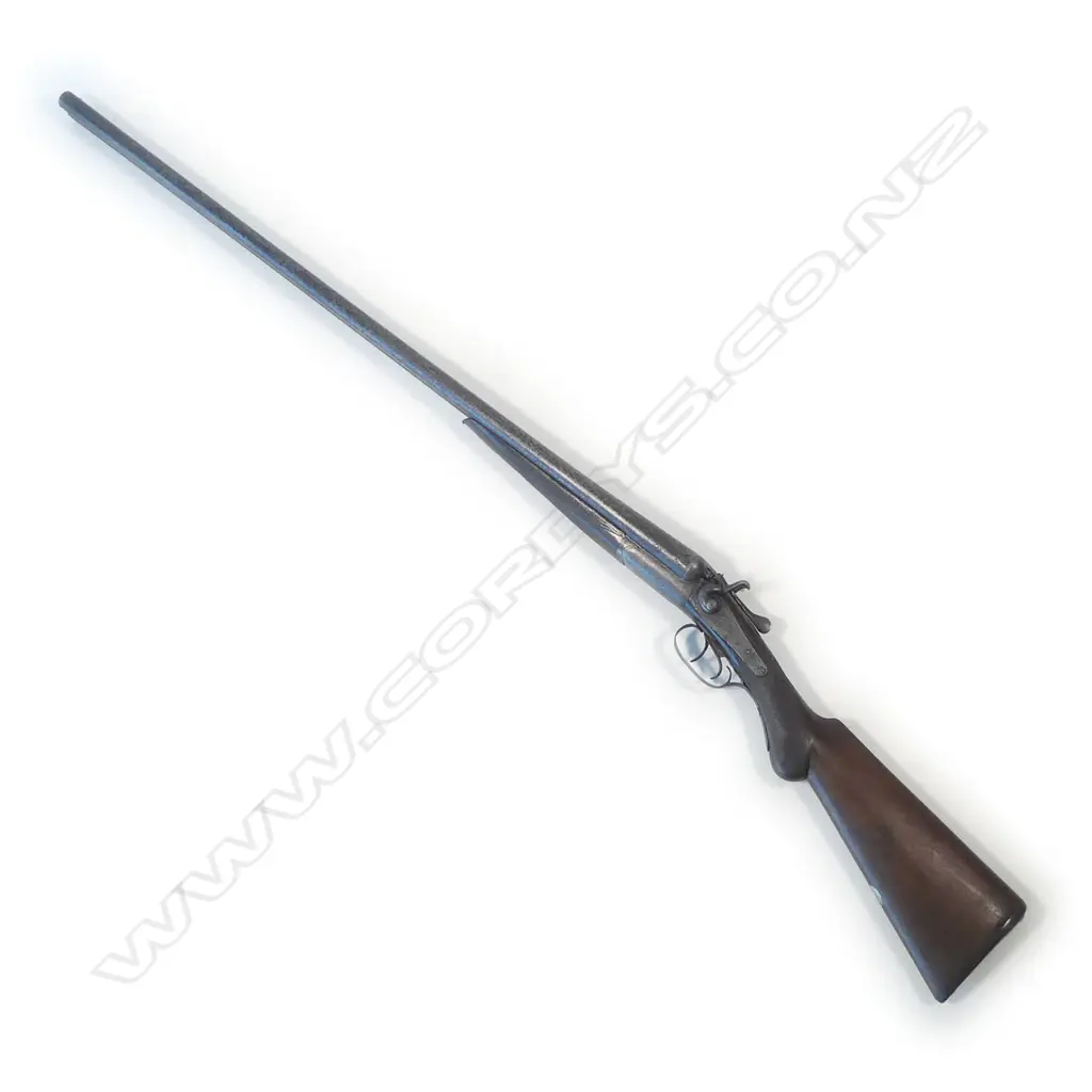 A 20 bore double barrel shotgun by R.B Rodda & Co., in green canvas case. Image 1++