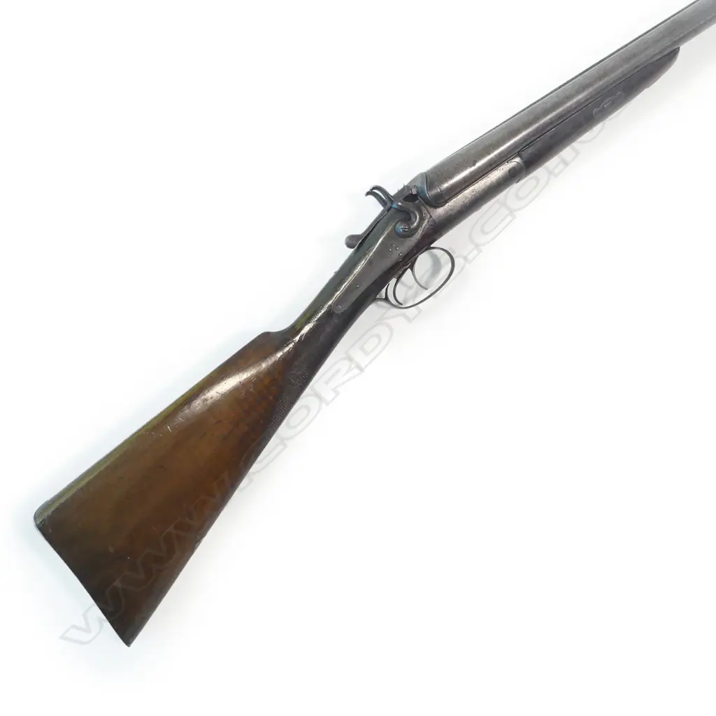 A double barrel 10 bore shotgun, by T Bland & Sons, London, Image 1++