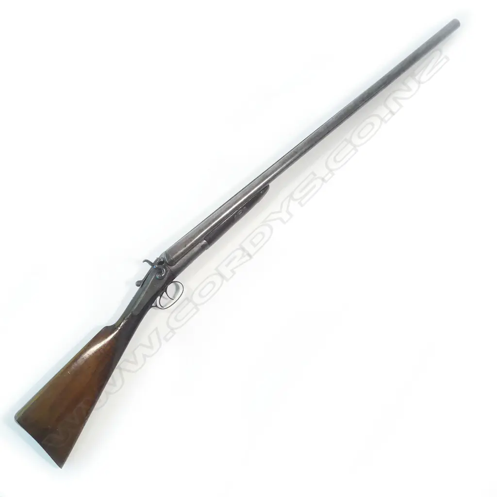 A double barrel 10 bore shotgun, by T Bland & Sons, London, Image 1++