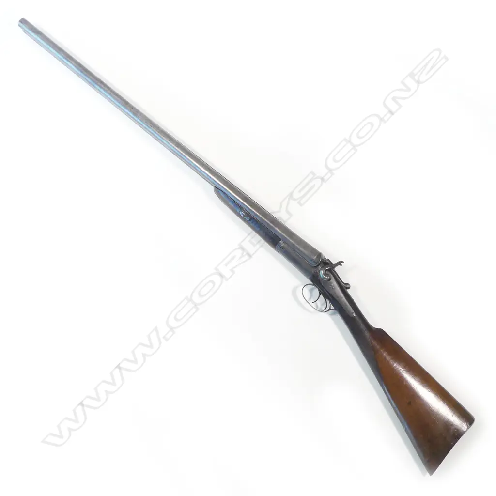 A double barrel 10 bore shotgun, by T Bland & Sons, London, Image 1++