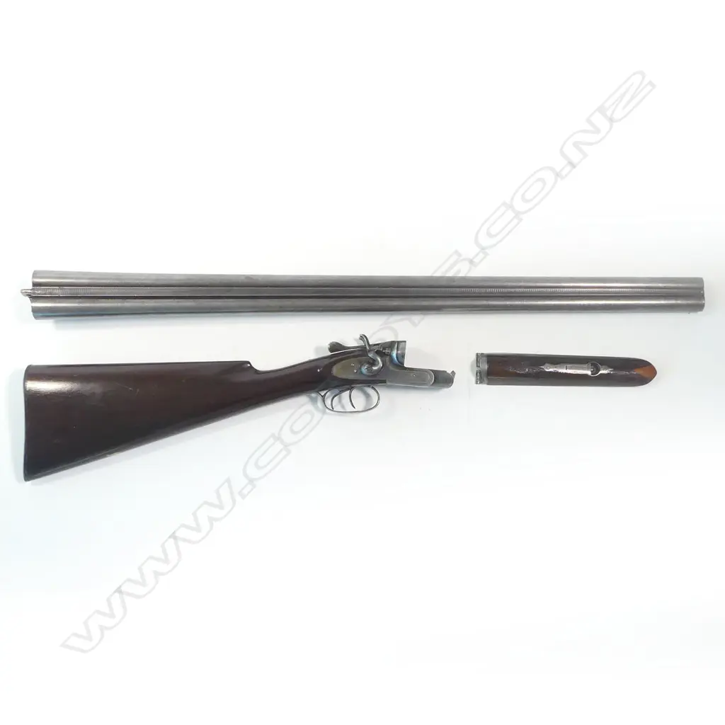A double barrel open hammer shotgun, by Joseph Bourne & Son, Edinburgh, Image 1++