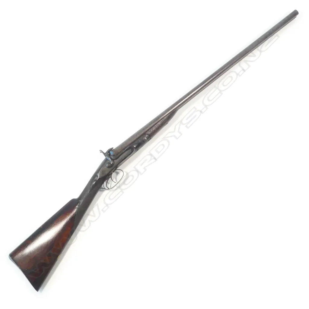 A 14 bore double barrel pinfire shotgun, by Joseph Smith. Image 1++