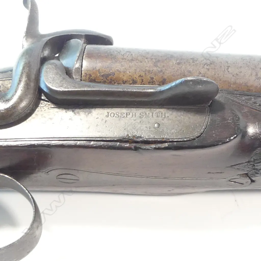 A 14 bore double barrel pinfire shotgun, by Joseph Smith. Image 1++