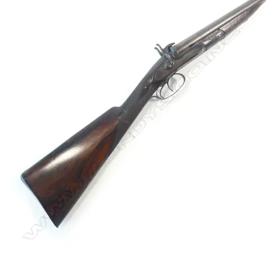 A 14 bore double barrel pinfire shotgun, by Joseph Smith.