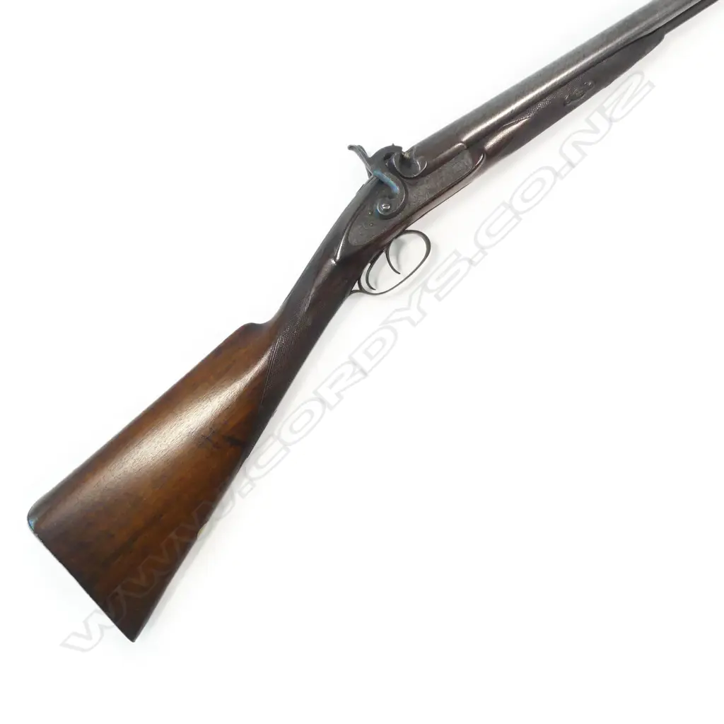 A double barrel muzzle loading shotgun, by  W W Greener ,12 bore, circa 1880, Image 1++