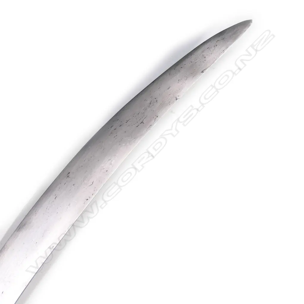 A  late19thC Indian shamshir sword, with gold niello to the hilt and ricasso, Image 1++