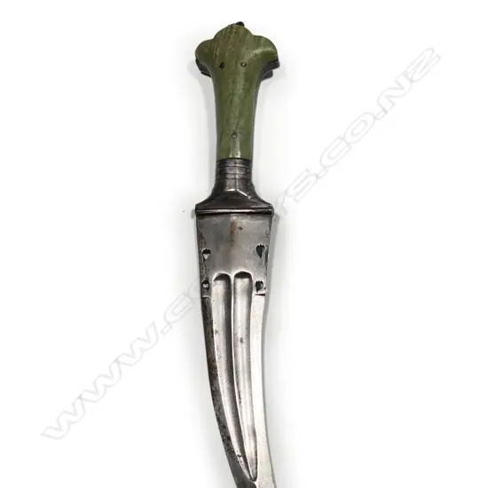An 18th/19thC Persian Zirahbouk dagger with mail piercing tip,