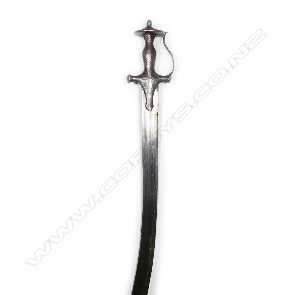 An Indian tulwar sword with scabbard, 18th/19thC. Image 1++