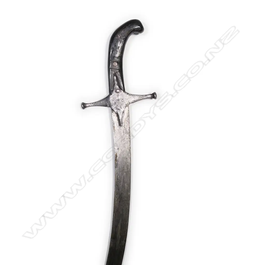 An Indo-Persian shamshir sword, with leatherette scabbard, late 19thC, Image 1++