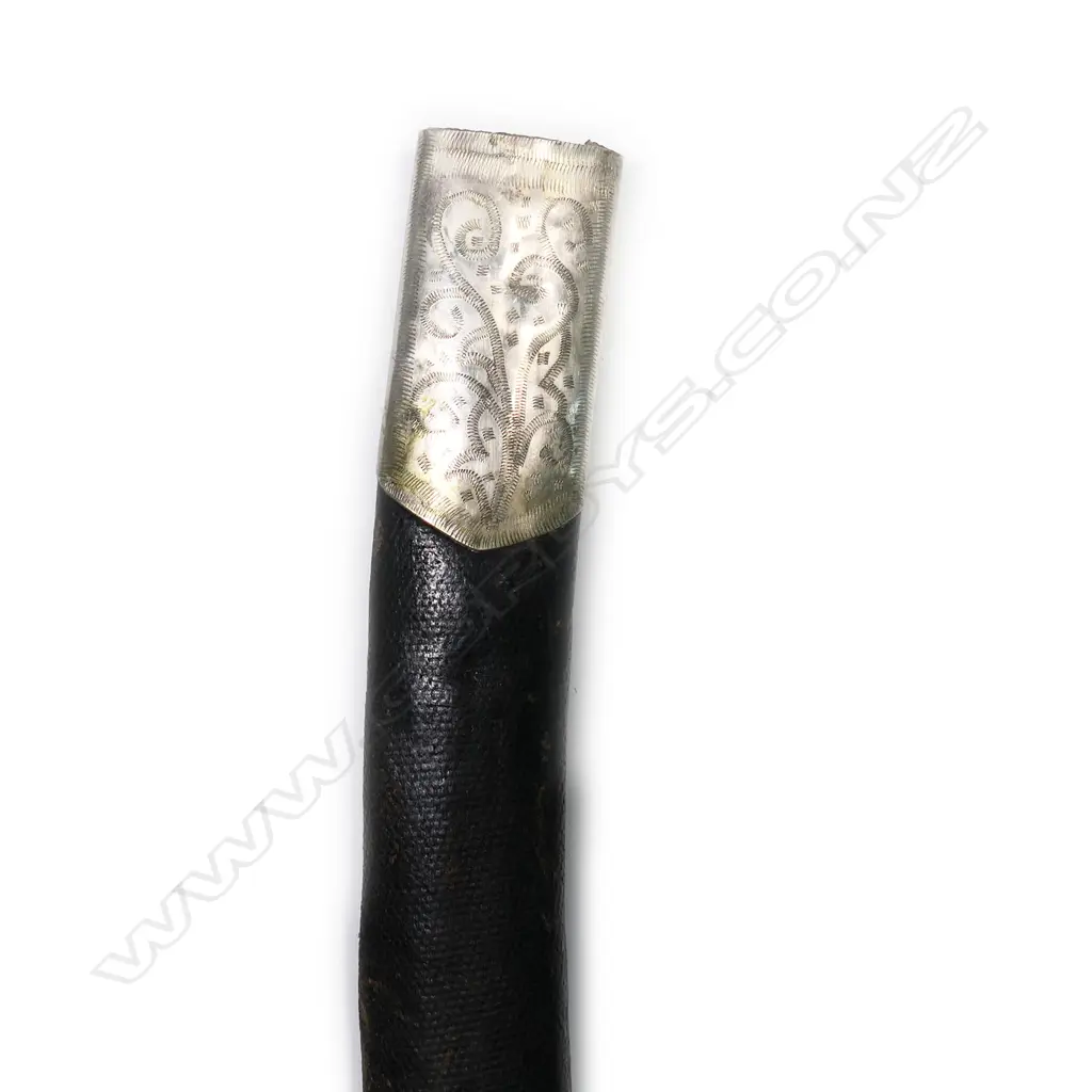 An Indo-Persian shamshir sword, with leatherette scabbard, late 19thC, Image 1++