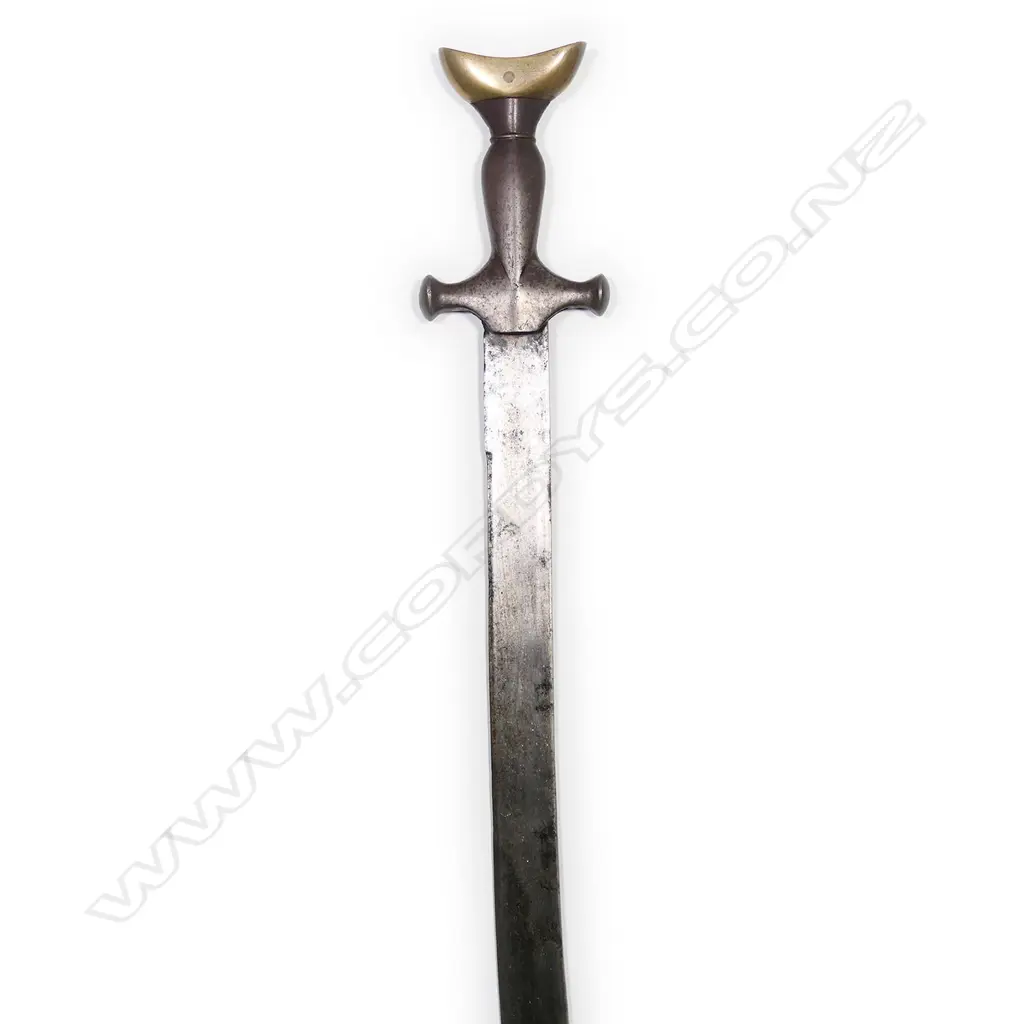 A Sumatran podong sword, with steel hilt with brass pommel, Image 1++