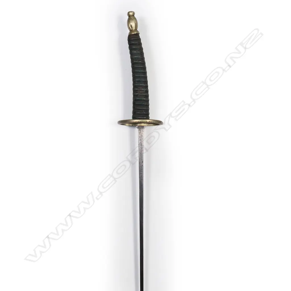 A fencing foil with nickel guard and pommel. Image 1++