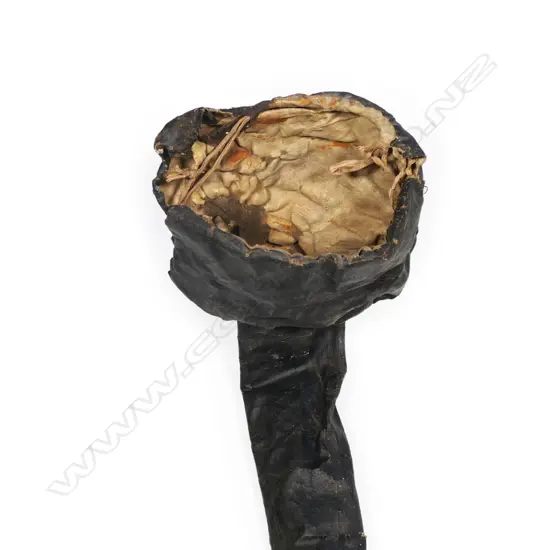 A 19thC japara scabbard cover for an officer's sword