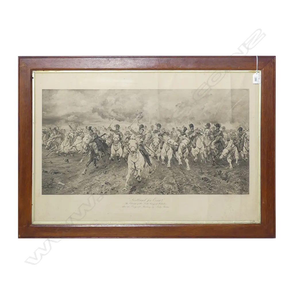 Victorian lithograph 'Scotland for Ever', Image 1++