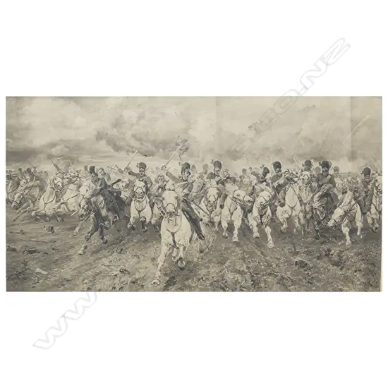 Victorian lithograph 'Scotland for Ever',