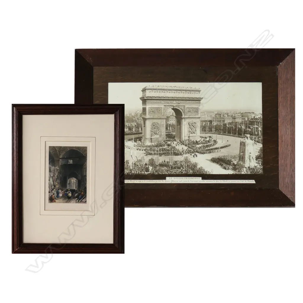 Two antique military themed prints, Image 1++