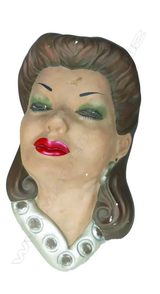 An Art Deco plaster wall mask 'Dorinda' Image 1++