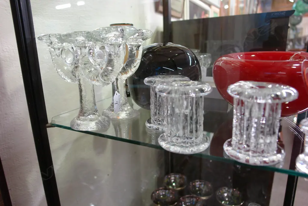 4 COSTA BODA CANDLESTICKS +2 PUKEBERG CANDELABRA Image 1++
