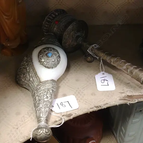 2 TIBETAN PRAYER ITEMS