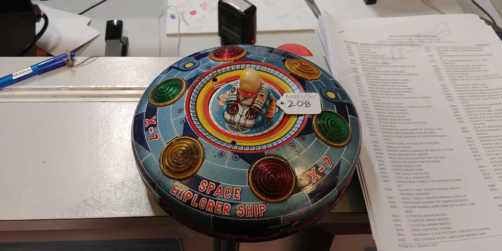 RETRO "SPACE EXPLORATON SHIP" TIN TOY  Image 1++
